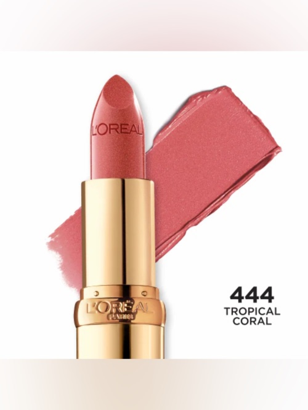 New L’Oreal Colour Riche Lipstick — 444 Tropical Coral